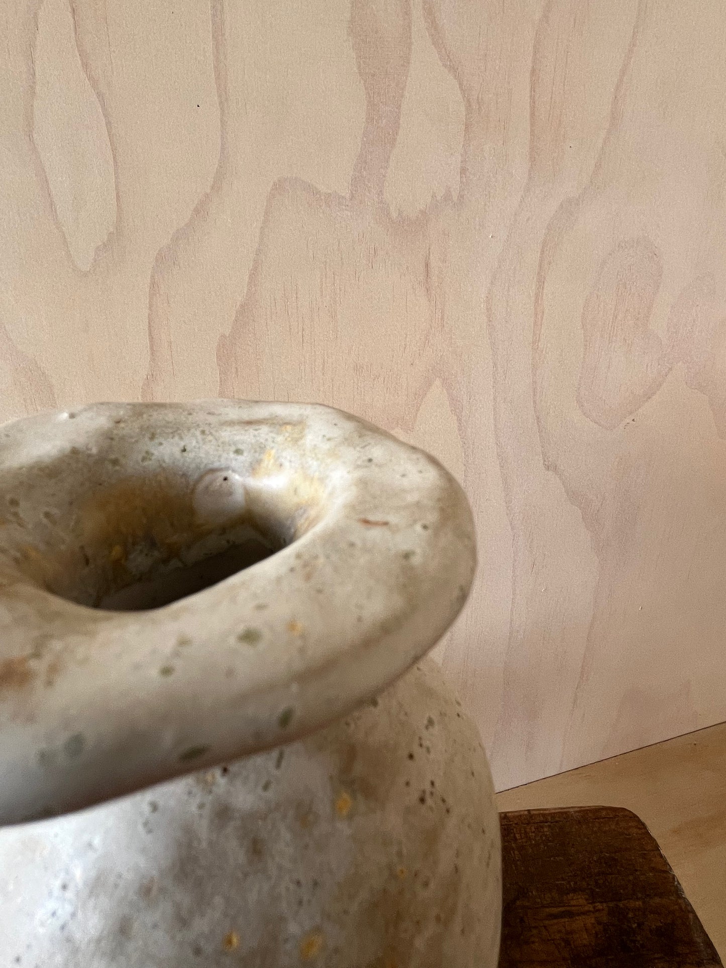 Gold speckle vase