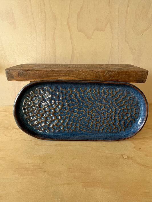 Ocean Blue Large Oblong Platter