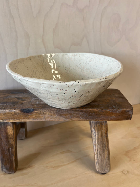 Gather bowl- Cream Confetti Speckle